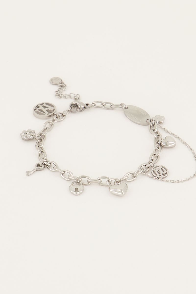 LOVE LIFE ARMBAND ZILVER 