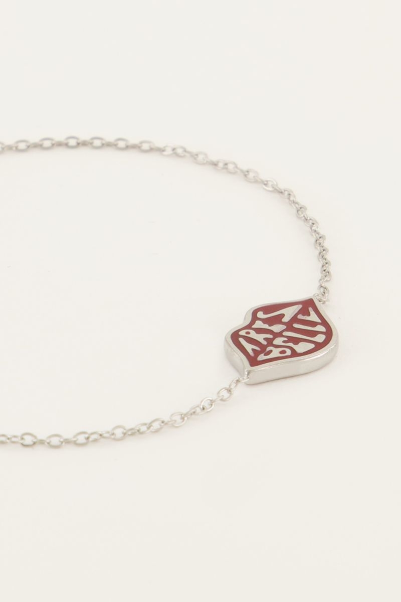 Candy couture armband très belle zilver