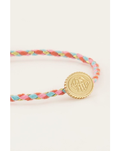 My Jewellery Candy couture roze multikleur armband très belle goud