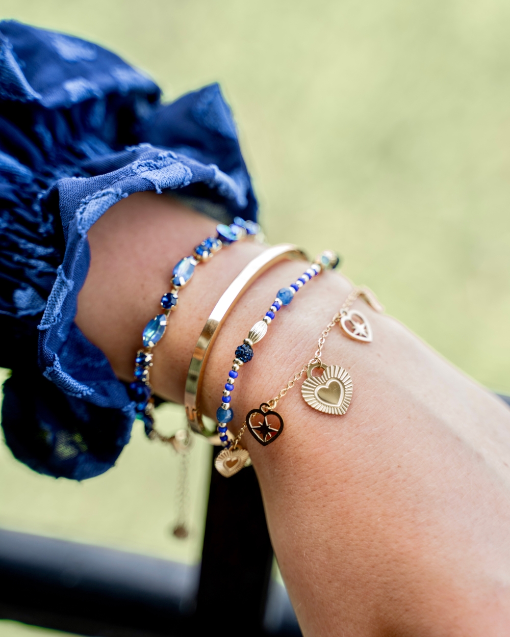 Gossip ARMBAND BLOEMEN Blauw