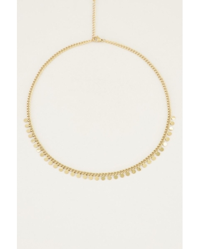 KETTING KLEINE MUNTJES GOUD