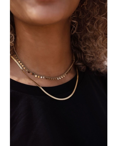 KETTING KLEINE MUNTJES GOUD