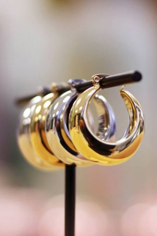 MEDIUM STATEMENT 70'S HOOPS