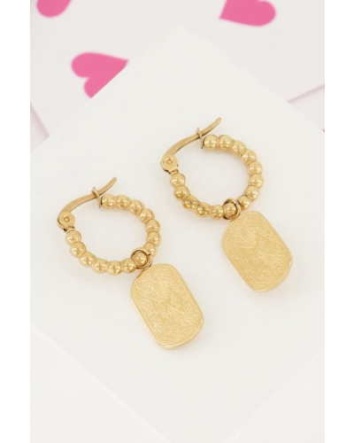 My Jewellery Oorringen bolletjes met plaatje