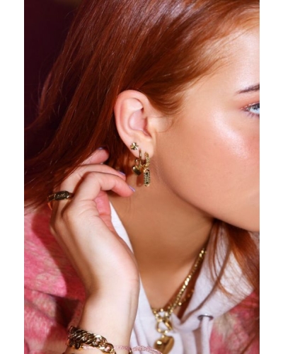My Jewellery OORBEL LUCKY CHARM PLAATJE LOVE