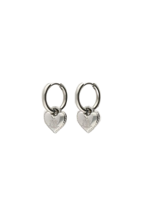CANDY OORBELLEN MET KLEINE HARTEN ZILVER