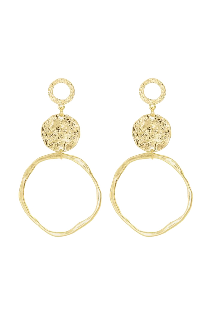 VINTAGE STATEMENT EARRING GOUD