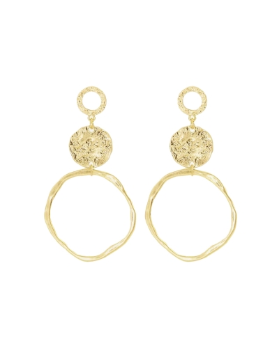 VINTAGE STATEMENT EARRING GOUD