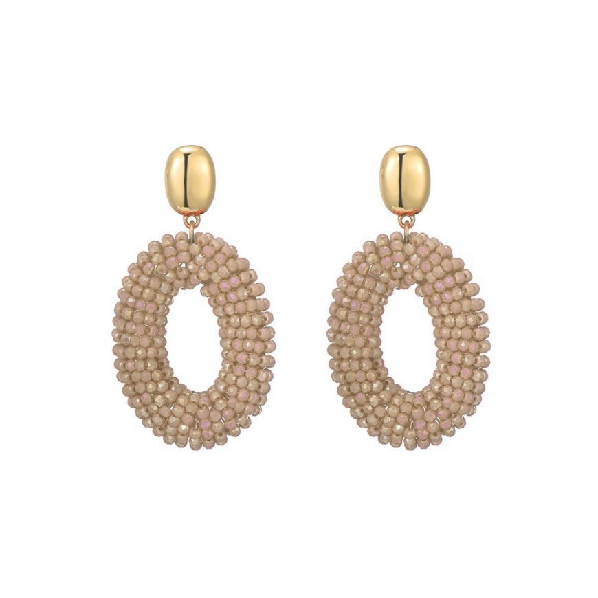 OVALEN STATEMENT OORBELLEN CHAMPAGNE