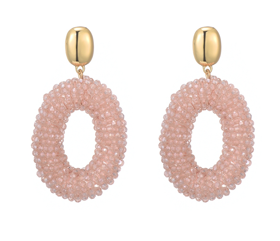 OVALEN STATEMENT OORBELLEN ROZE 