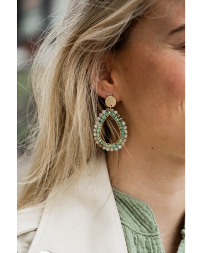 Gossip Gossip Oorbellen STATEMENT OORBELLEN MIX Turquoise