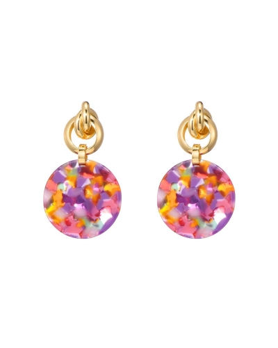 Gossip Gossip Oorbellen STATEMENT OORBELLEN MARBLE MIX Roze