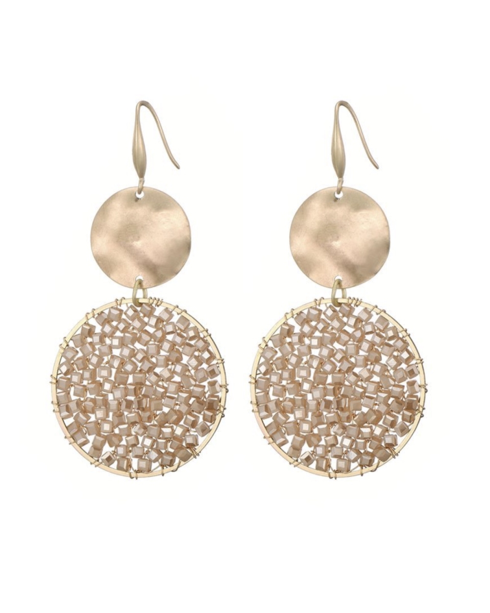 STATEMENT OORBELLEN LIVA BEIGE 