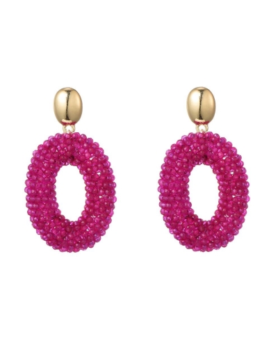 Gossip OVALEN STATEMENT OORBELLEN FUCHSIA 