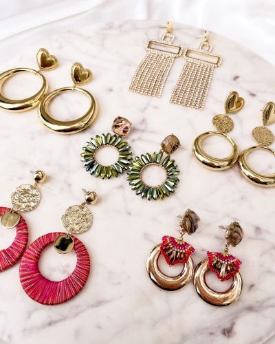 EARRINGS STATEMENT HEART HOOPS | MY JEWELLERY 