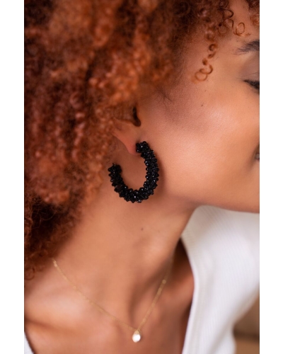 EARRINGS STATEMENT BLACK | MY JEWELLERY 
