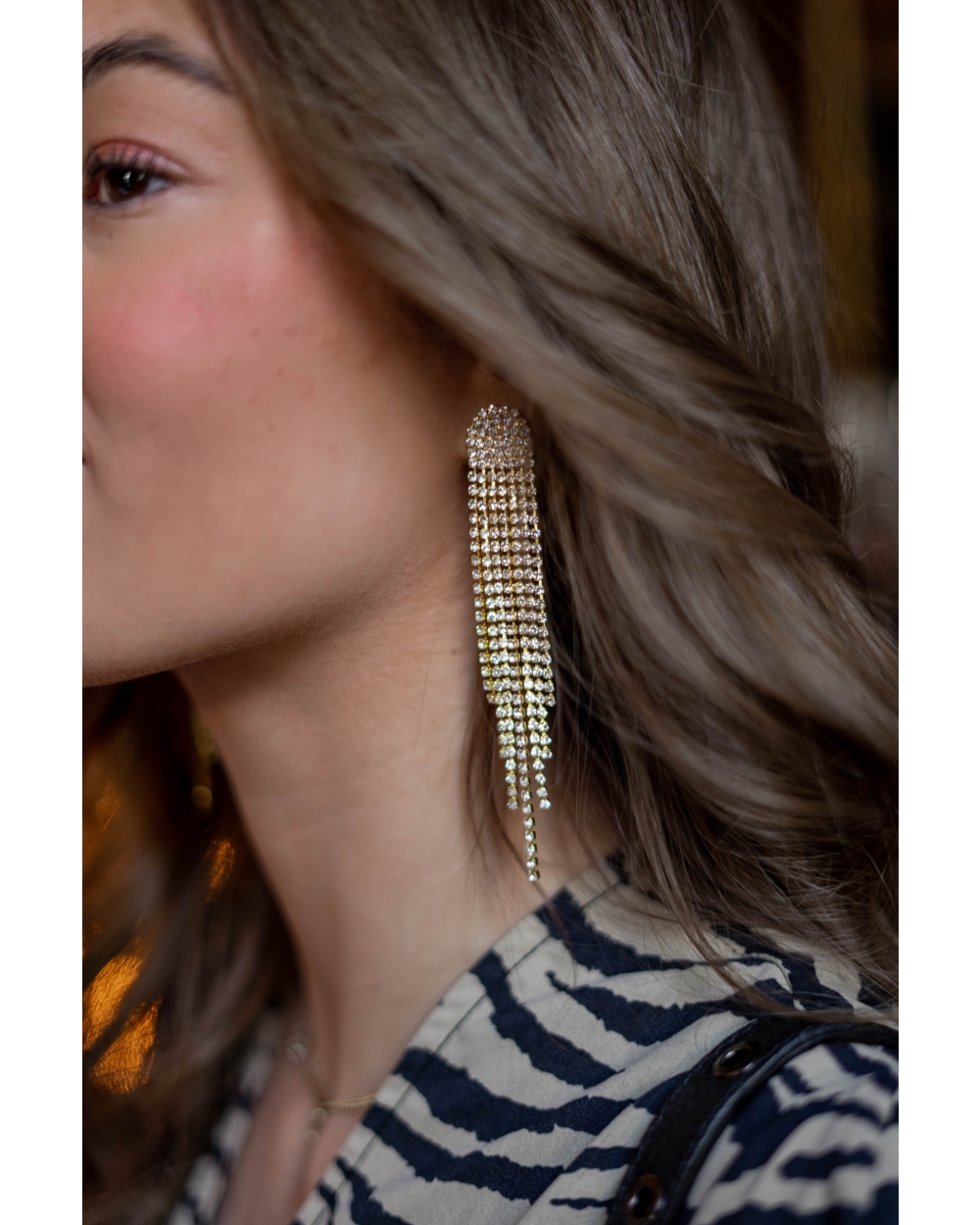 OORBELLEN MET STRASS STEENTJES 300557123