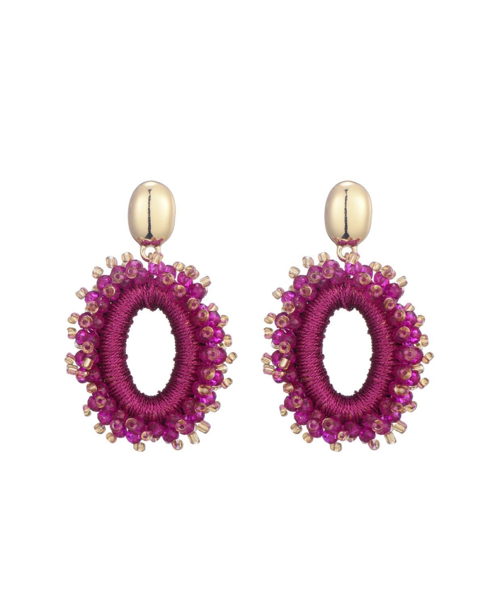 OVALEN STATEMENT OORBELLEN ROZE