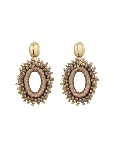Gossip OVALEN STATEMENT OORBELLEN TAUPE
