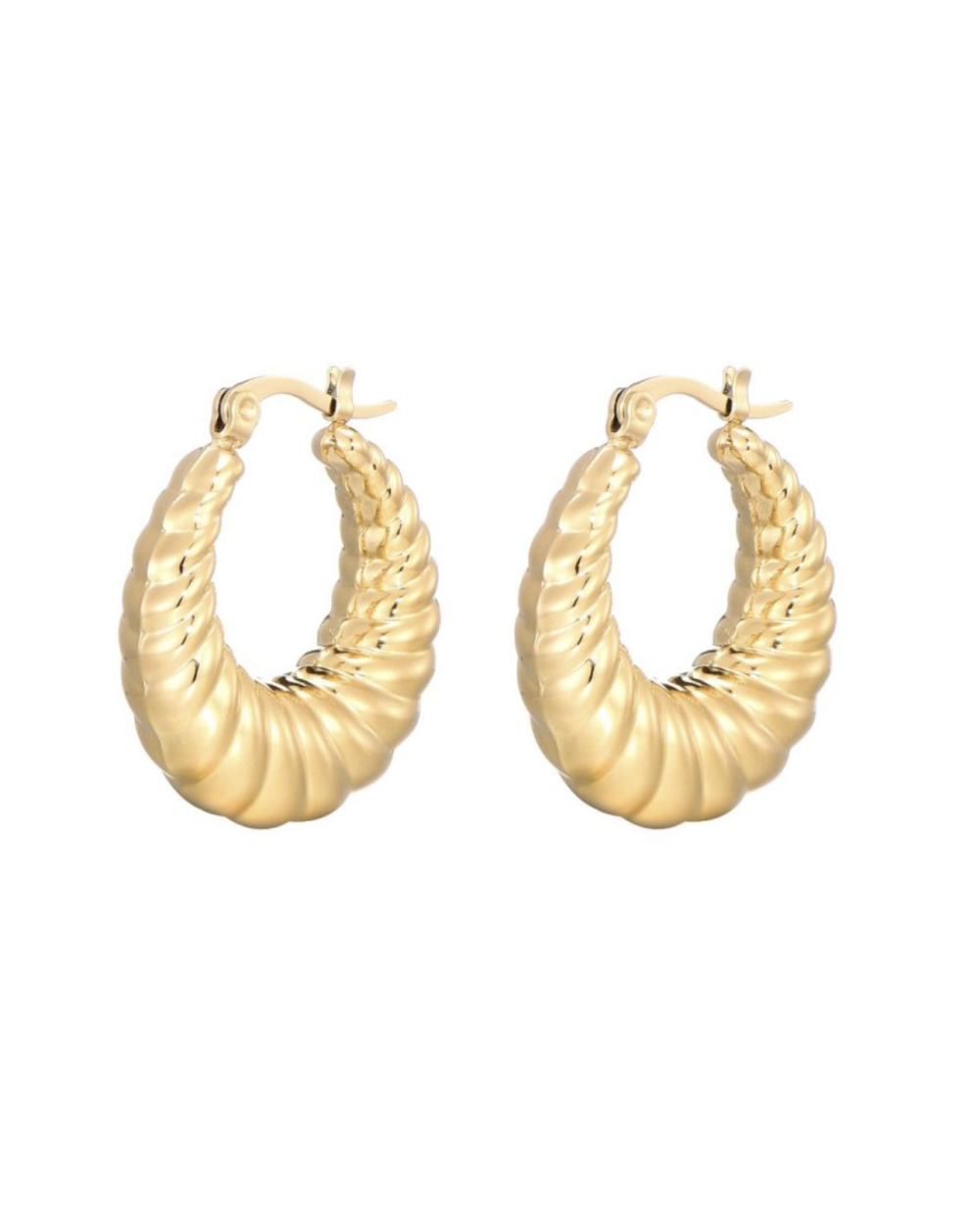 Gossip OVALEN SWIRL OORBELLEN Goud
