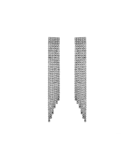 Gossip OORBELLEN MET STRASS STEENTJES ZILVER