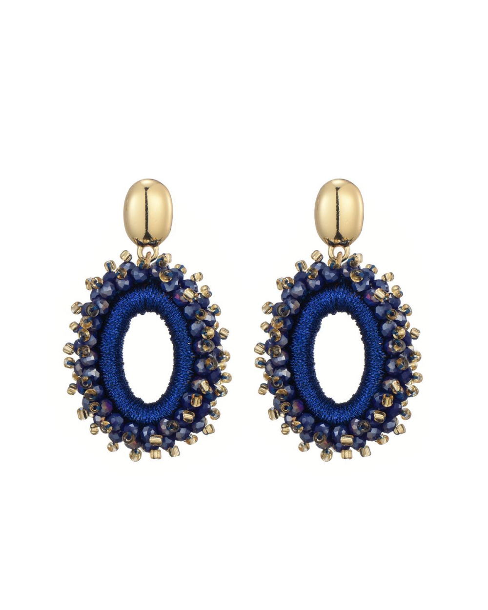 OVALEN STATEMENT OORBELLEN DONKERBLAUW