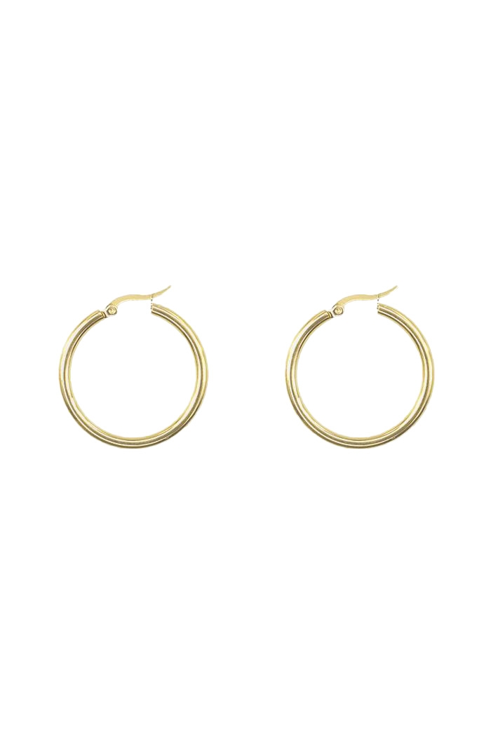 OORBELLEN BASIC KLEIN GOUD