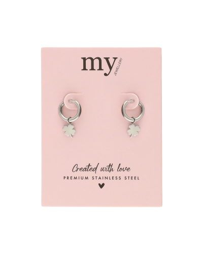 My Jewellery Earring clover 1.2 cm MJ07340