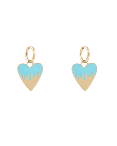 Day & Eve OORRINGEN HART TURQUOISE E3456-2