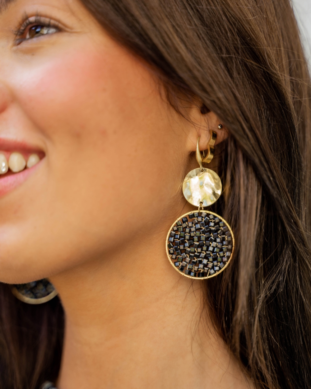 STATEMENT OORBELLEN SOPHIE ZWART