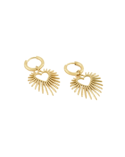 My Jewellery Earring with heart with sun rays MJ07878