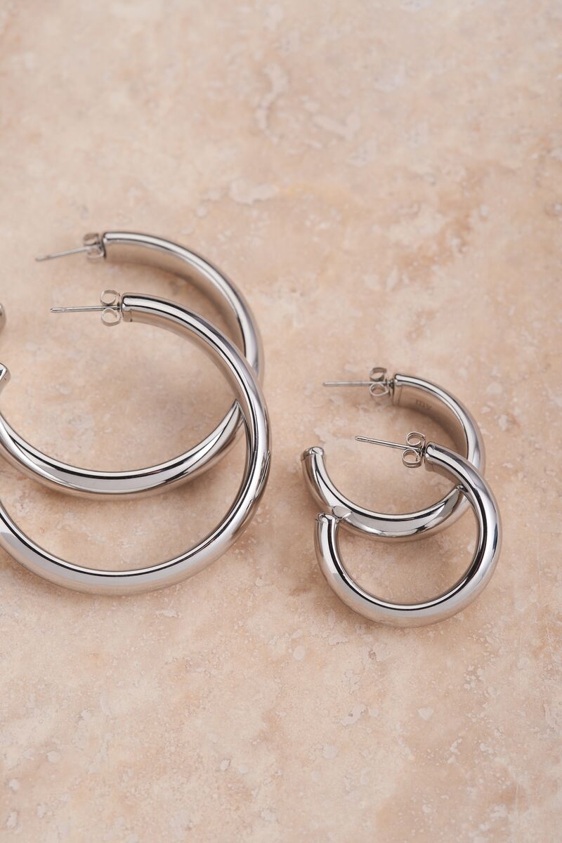 OORRINGEN KLEIN ROND ZILVER