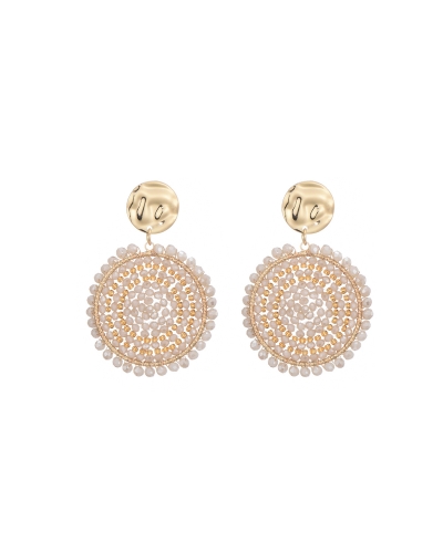 Gossip OORBELLEN ROND BEIGE