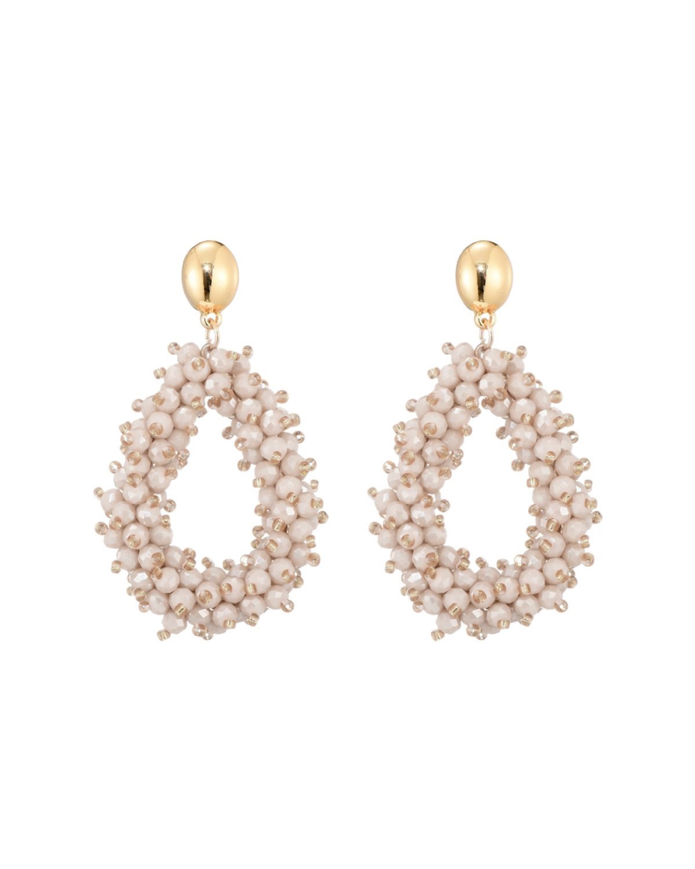 STATEMENT OORBELLEN LOUISE BEIGE