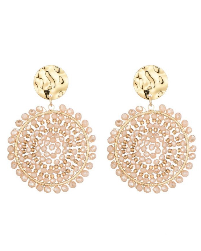 OORBELLEN ROND CHAMPAGNE