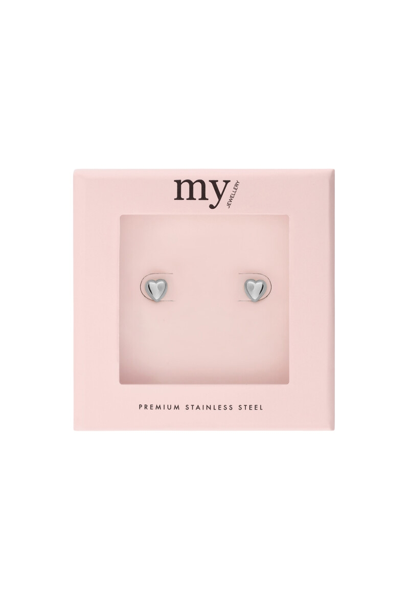 STUDS HARTJE ZILVER