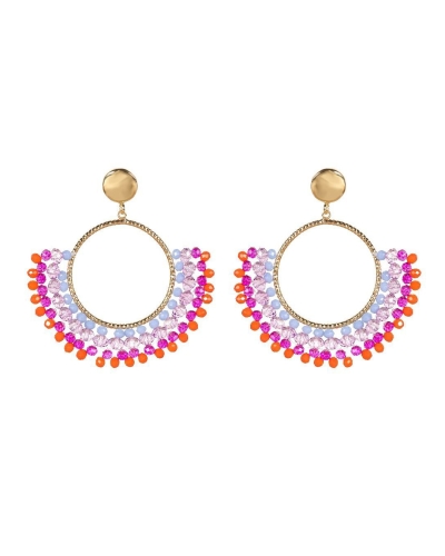Gossip STATEMENT OORBELLEN RAINBOW PAARS ROZE
