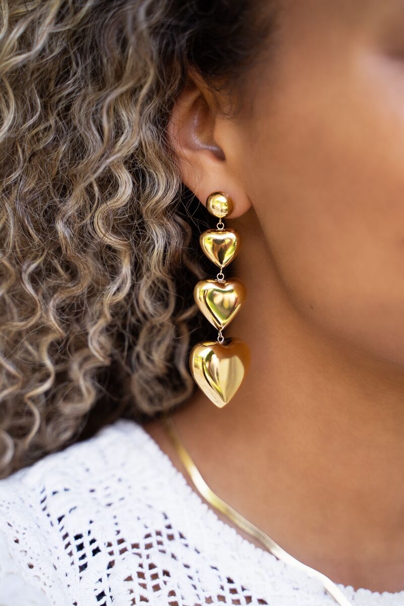 STATEMENT OORBELLEN MET DRIE HARTJES GOUD