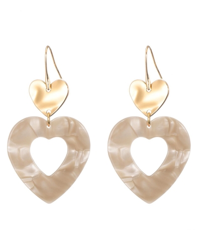 Gossip OORBEL MET OPEN HARTJE BEIGE