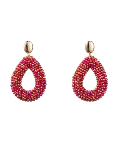 DRUPPEL OORBELLEN LUX FUCHSIA