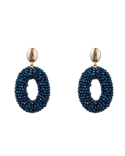 OVALEN OORBELLEN LUX BLAUW
