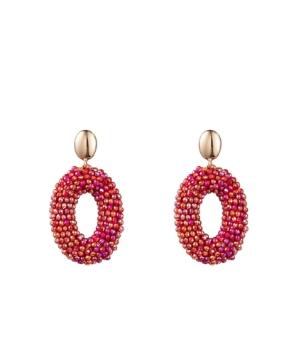 OVALEN OORBELLEN LUX FUCHSIA