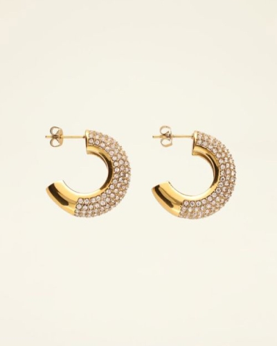 My Jewellery OPEN OORRING MET STEENTJES GOUD