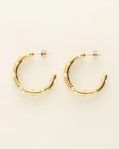 My Jewellery OORRINGEN MET PARELS GOUD