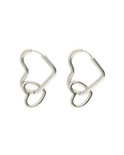 My Jewellery OORBELLEN MET DUBBEL HART
