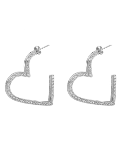 Gossip 5510058010504 OORSTEKER HART MET STRASS