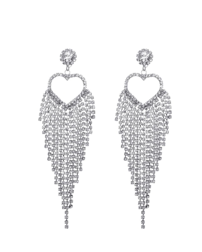Gossip STATEMENT OORBELLEN HART STRASS ZILVER
