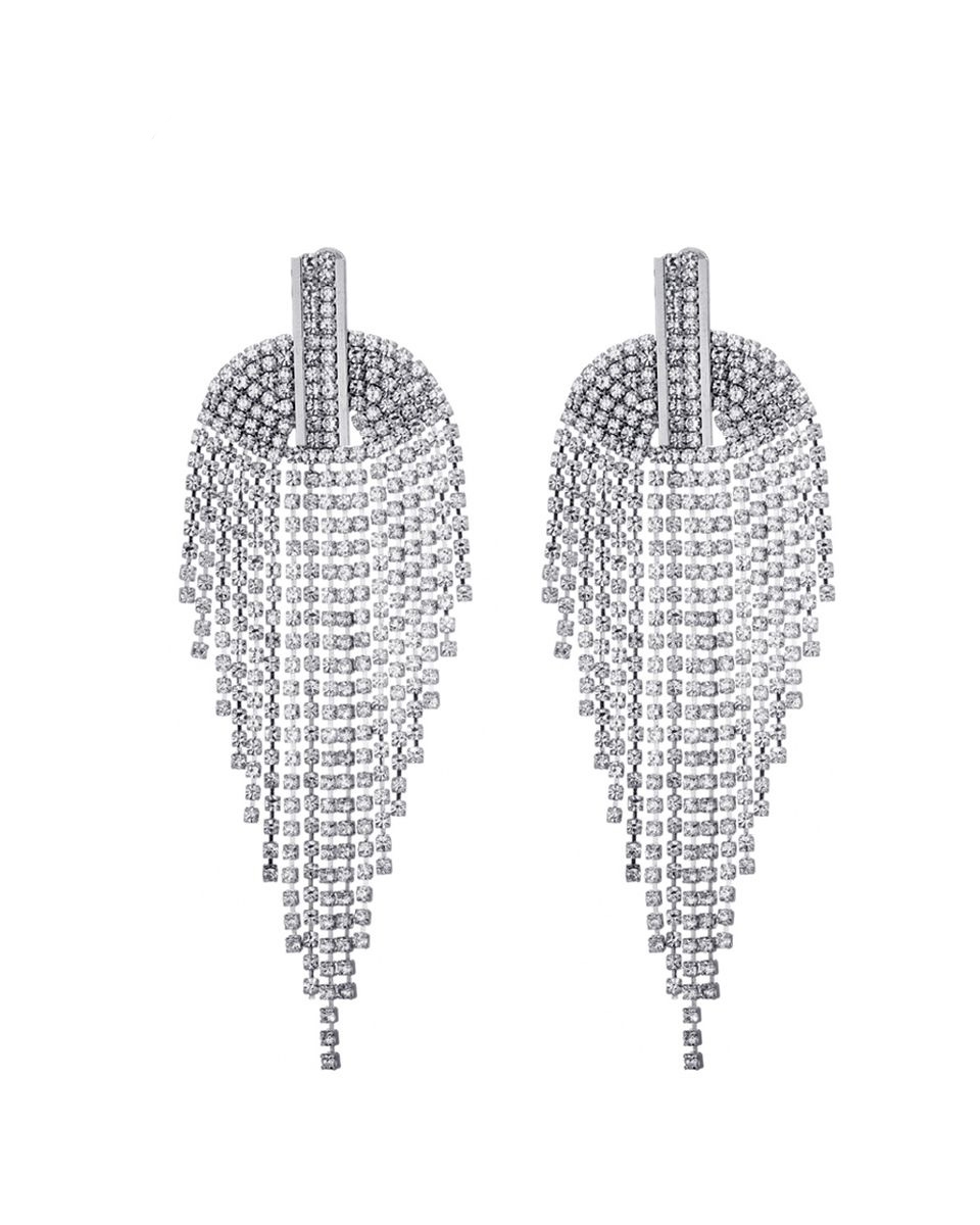 STATEMENT OORSTEKERS STRASS ZILVER
