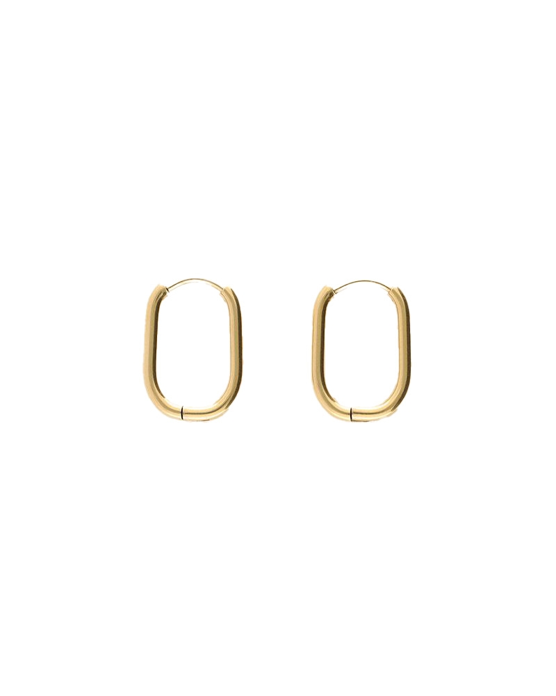 OVALEN OORBELLEN BASIC GOUD