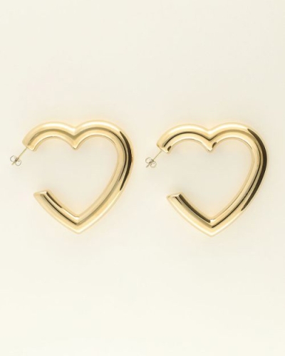 My Jewellery STATEMENT OORBELLEN GROOT HART GOUD